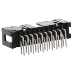3M 2500 Series Right Angle Through Hole PCB Header, 20 Contact(s), 2.54mm Pitch, 2 Row(s), Shrouded