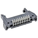 3M 3000 Series Right Angle Through Hole PCB Header, 20 Contact(s), 2.54mm Pitch, 2 Row(s), Shrouded