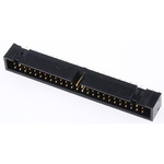 Hirose HIF3FC Series Straight Through Hole PCB Header, 50 Contact(s), 2.54mm Pitch, 2 Row(s), Shrouded