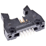 3M 3000 Series Straight Through Hole PCB Header, 10 Contact(s), 2.54mm Pitch, 2 Row(s), Shrouded