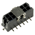 Molex Micro-Fit 3.0 Series Straight Surface Mount PCB Header, 12 Contact(s), 3.0mm Pitch, 2 Row(s), Shrouded