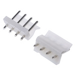 Molex SPOX Series Straight Through Hole Pin Header, 4 Contact(s), 5.08mm Pitch, 1 Row(s), Unshrouded