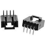 Molex SL Series Right Angle Through Hole PCB Header, 4 Contact(s), 2.54mm Pitch, 1 Row(s), Shrouded