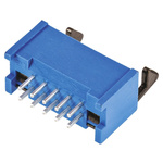 TE Connectivity AMP-LATCH Series Straight Through Hole PCB Header, 10 Contact(s), 2.54mm Pitch, 2 Row(s), Shrouded