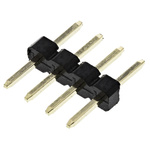 HARWIN M22 Series Straight Through Hole Pin Header, 4 Contact(s), 2.0mm Pitch, 1 Row(s), Unshrouded