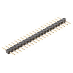 HARWIN M22 Series Straight Through Hole Pin Header, 20 Contact(s), 2.0mm Pitch, 1 Row(s), Unshrouded