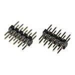 HARWIN M22 Series Straight Through Hole Pin Header, 10 Contact(s), 2.0mm Pitch, 2 Row(s), Unshrouded