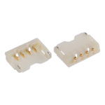 JST ACH Series Right Angle Surface Mount PCB Header, 4 Contact(s), 1.2mm Pitch, 1 Row(s), Shrouded