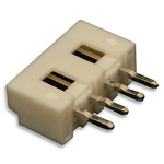 Molex Micro-Latch Series Straight Through Hole PCB Header, 4 Contact(s), 2.0mm Pitch, 1 Row(s), Shrouded
