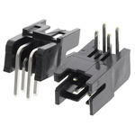 Hirose DF11 Series Right Angle Through Hole PCB Header, 4 Contact(s), 2.0mm Pitch, 2 Row(s), Shrouded