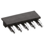 Preci-Dip Right Angle Surface Mount Spring Loaded Connector, 10 Contact(s), 2.54mm Pitch, 1 Row(s), Shrouded