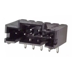 TE Connectivity AMPMODU MTE Series Right Angle Through Hole PCB Header, 5 Contact(s), 2.54mm Pitch, 1 Row(s), Shrouded