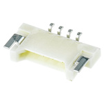 Molex PanelMate Series Right Angle Surface Mount PCB Header, 4 Contact(s), 1.25mm Pitch, 1 Row(s), Shrouded