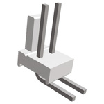 TE Connectivity MTA-100 Series Right Angle Through Hole Pin Header, 2 Contact(s), 2.54mm Pitch, 1 Row(s), Unshrouded