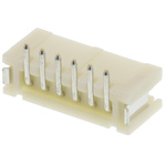 JST ZH Series Top Entry Surface Mount PCB Header, 6 Contact(s), 1.5mm Pitch, 1 Row(s), Shrouded