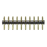 Samtec TLW Series Straight Through Hole Pin Header, 20 Contact(s), 2.54mm Pitch, 2 Row(s), Unshrouded