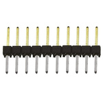 Samtec TSW Series Straight Through Hole Pin Header, 10 Contact(s), 2.54mm Pitch, 1 Row(s), Unshrouded