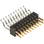Samtec FTSH Series Right Angle Surface Mount Pin Header, 20 Contact(s), 1.27mm Pitch, 2 Row(s), Unshrouded