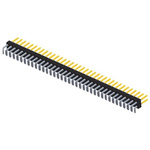 Amphenol ICC BergStik Series Right Angle Through Hole Pin Header, 72 Contact(s), 2.54mm Pitch, 2 Row(s), Unshrouded