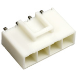 JST VL Series Straight Through Hole PCB Header, 4 Contact(s), 6.2mm Pitch, 1 Row(s), Shrouded