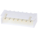 JST XH Series Straight Through Hole PCB Header, 7 Contact(s), 2.5mm Pitch, 1 Row(s), Shrouded