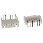 JST XH Series Right Angle Through Hole PCB Header, 6 Contact(s), 2.5mm Pitch, 1 Row(s), Shrouded