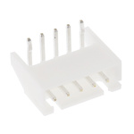 JST XH Series Right Angle Through Hole PCB Header, 5 Contact(s), 2.5mm Pitch, 1 Row(s), Shrouded