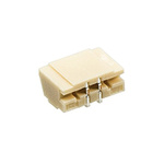 JST XSR Series Straight Surface Mount PCB Header, 2 Contact(s), 0.6mm Pitch, 1 Row(s), Shrouded