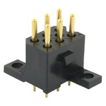 Souriau SMS Series Straight Through Hole PCB Header, 6 Contact(s), 5.08mm Pitch, 2 Row(s), Shrouded