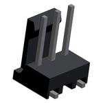 TE Connectivity MTA-100 Series Straight Surface Mount Pin Header, 3 Contact(s), 2.54mm Pitch, 1 Row(s), Unshrouded