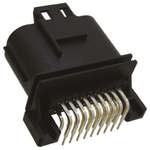 JAE MX23A Series Right Angle Through Hole PCB Header, 18 Contact(s), 2.5mm Pitch, 2 Row(s), Shrouded
