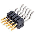 Samtec FTSH Series Right Angle Surface Mount Pin Header, 10 Contact(s), 1.27mm Pitch, 2 Row(s), Unshrouded