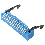 TE Connectivity AMP-LATCH Series Right Angle Through Hole PCB Header, 26 Contact(s), 2.54mm Pitch, 2 Row(s), Shrouded