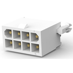 TE Connectivity Mini-Universal MATE-N-LOK Series Straight Through Hole PCB Header, 8 Contact(s), 4.14mm Pitch, 2