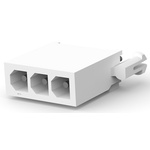TE Connectivity Mini-Universal MATE-N-LOK Series Straight Through Hole PCB Header, 3 Contact(s), 4.14mm Pitch, 1