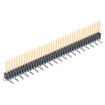 Samtec FTR Series Straight Surface Mount Pin Header, 40 Contact(s), 1.27mm Pitch, 1 Row(s), Unshrouded
