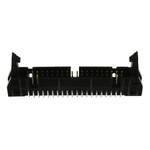 TE Connectivity AMP-LATCH Series Straight Through Hole PCB Header, 40 Contact(s), 2.54mm Pitch, 2 Row(s), Shrouded
