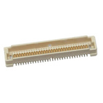 TE Connectivity Free Height Series Straight Surface Mount PCB Header, 60 Contact(s), 0.8mm Pitch, 2 Row(s), Shrouded