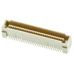 TE Connectivity Free Height Series Straight Surface Mount PCB Header, 60 Contact(s), 0.8mm Pitch, 2 Row(s), Shrouded