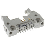 HARTING SEK 18 Series Straight Through Hole PCB Header, 14 Contact(s), 2.54mm Pitch, 2 Row(s), Shrouded