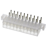 Molex Mini-Fit Jr. Series Right Angle Through Hole PCB Header, 20 Contact(s), 4.2mm Pitch, 2 Row(s), Shrouded