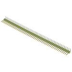 TE Connectivity AMPMODU MOD II Series Right Angle Through Hole Pin Header, 50 Contact(s), 2.54mm Pitch, 1 Row(s),