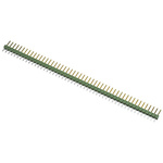 TE Connectivity AMPMODU MOD II Series Straight Through Hole Pin Header, 50 Contact(s), 2.54mm Pitch, 1 Row(s),