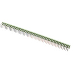 TE Connectivity AMPMODU MOD II Series Right Angle Through Hole Pin Header, 100 Contact(s), 2.54mm Pitch, 2 Row(s),