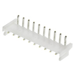 JST EH Series Right Angle Through Hole PCB Header, 10 Contact(s), 2.5mm Pitch, 1 Row(s), Shrouded