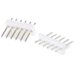 TE Connectivity MTA-100 Series Straight Through Hole Pin Header, 6 Contact(s), 2.54mm Pitch, 1 Row(s), Unshrouded