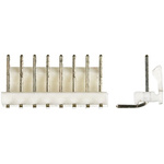 TE Connectivity MTA-100 Series Right Angle Through Hole Pin Header, 8 Contact(s), 2.54mm Pitch, 1 Row(s), Unshrouded