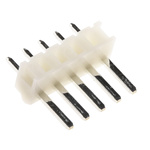 JST NH Series Straight Through Hole Pin Header, 5 Contact(s), 2.5mm Pitch, 1 Row(s), Unshrouded