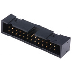 Hirose HIF3FC Series Straight Through Hole PCB Header, 26 Contact(s), 2.54mm Pitch, 2 Row(s), Shrouded
