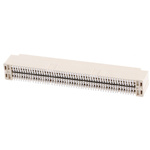 Amphenol Communications Solutions BergStak Series Straight Surface Mount PCB Header, 100 Contact(s), 0.8mm Pitch, 2